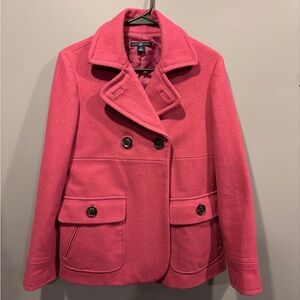 GAP Women's Pink Double-Breasted Jacket